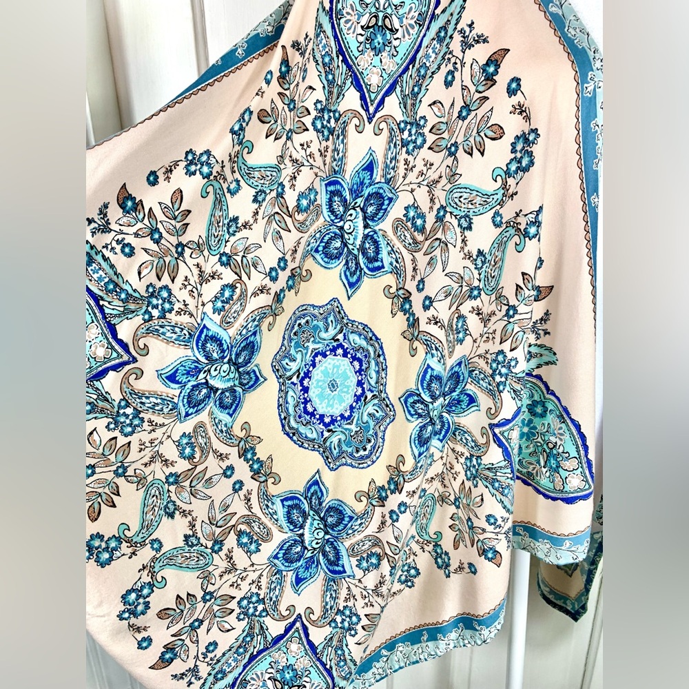 Maurice’s Paisley Scarf Kimono - Open Front - One Size - Picture 5 of 12